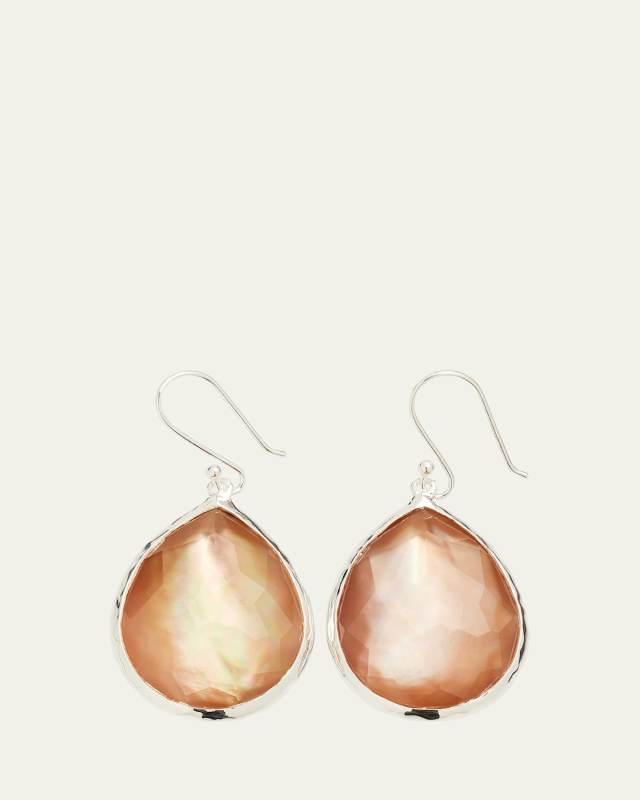 Large Teardrop Earrings in Sterling Silver